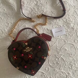 SOLD Authentic Coach heart crossbody purse